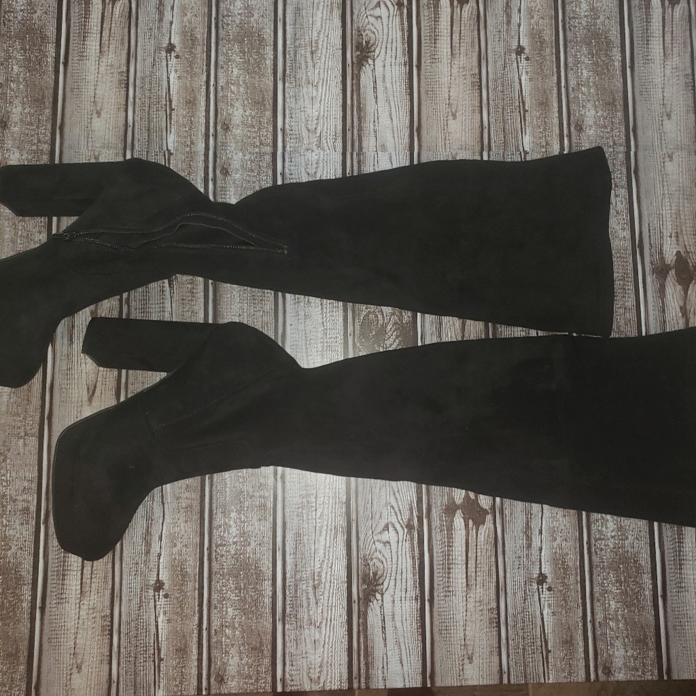 Forever 21 Black Knee High Boots